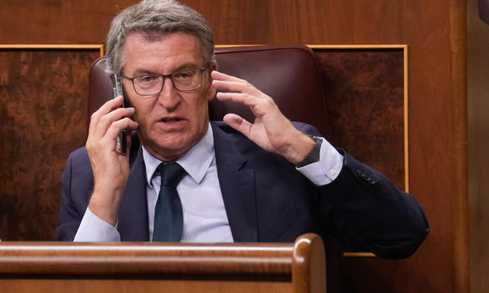 El líder del PP, Alberto Núñez Feijóo. Fotografía de arhcivo. EFE/Borja Sánchez-Trillo