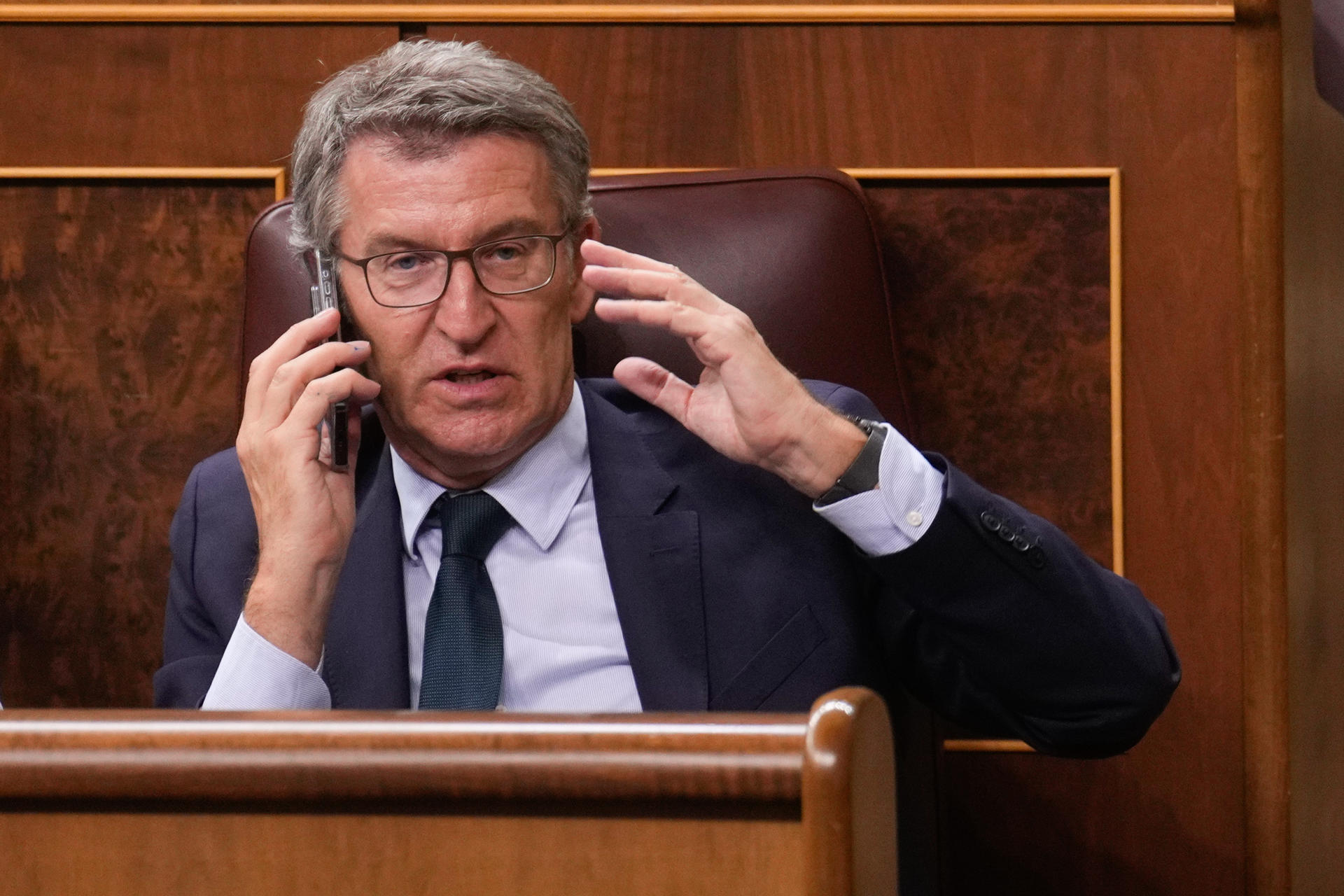 El líder del PP, Alberto Núñez Feijóo. Fotografía de arhcivo. EFE/Borja Sánchez-Trillo