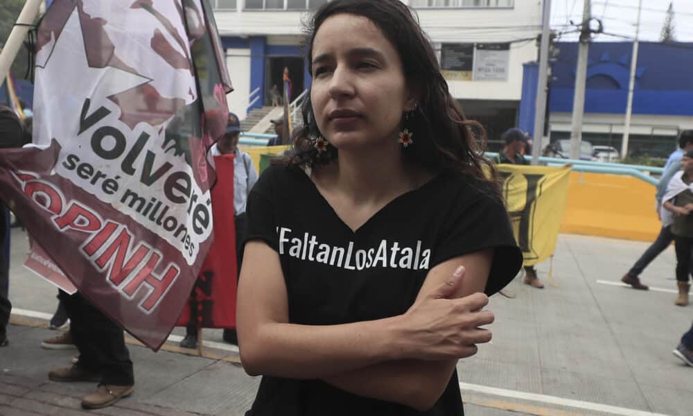 Fotografía de archivo de Bertha Zúniga Cáceres, hija de la líder social Berta Cáceres, asesinada en 2016. EFE/ Gustavo Amador