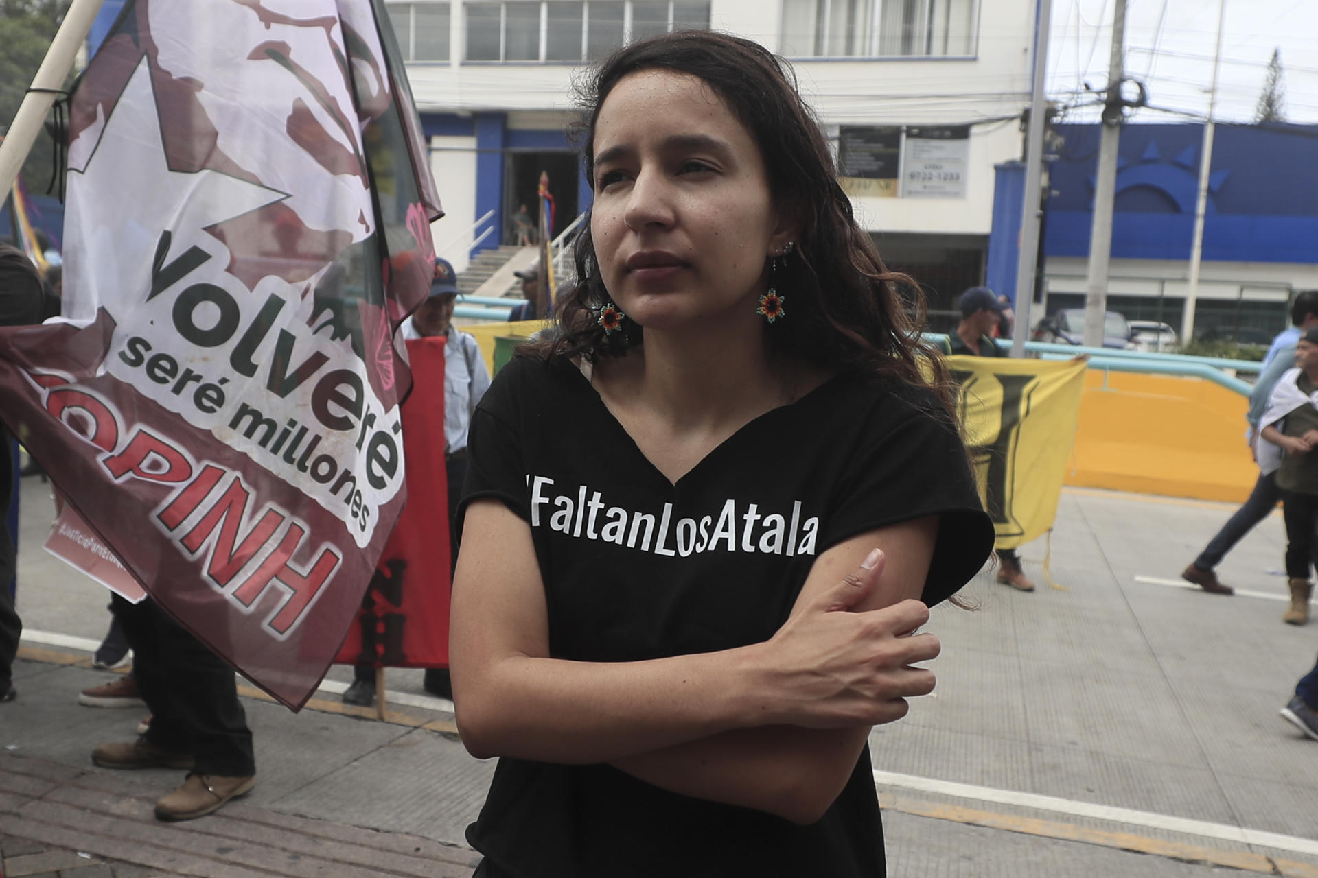 Fotografía de archivo de Bertha Zúniga Cáceres, hija de la líder social Berta Cáceres, asesinada en 2016. EFE/ Gustavo Amador