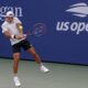 El tenista argentino Sebastián Báez se deshizo este lunes del italoargentino Luciano Darderi por 6-4, 6-7(3), 6-0 y 7-6(4). EFE/EPA/SARAH YENESEL