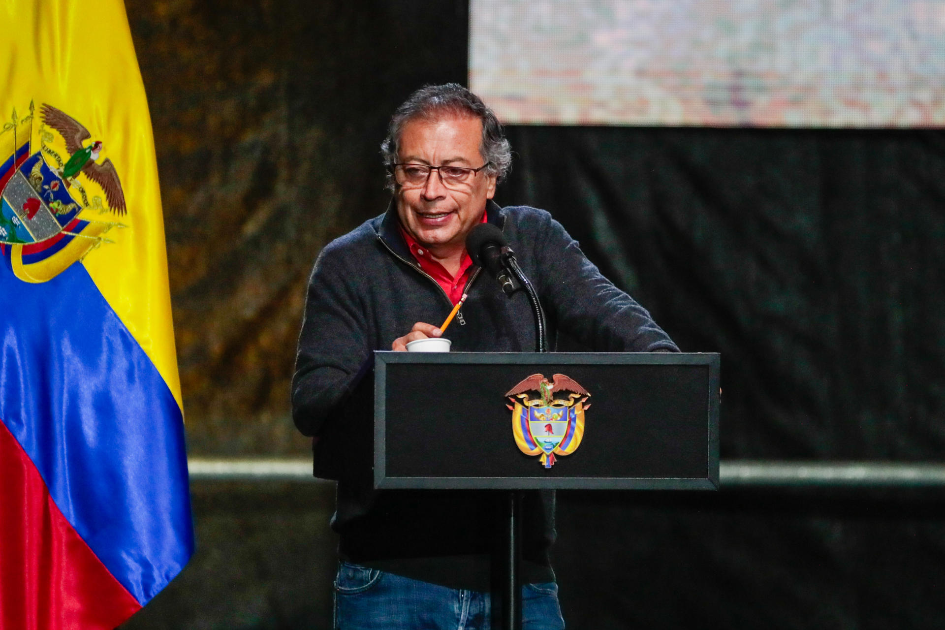 Fotografía de archivo del presidente de Colombia, Gustavo Petro. EFE/Carlos Ortega