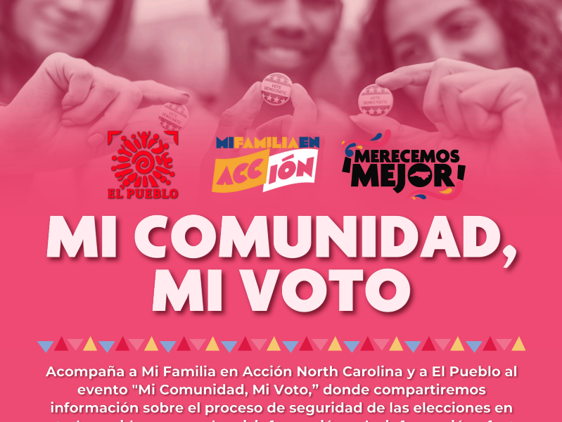 Realizarán jornada “Mi comunidad, mi voto”