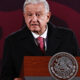 El presidente de México, Andrés Manuel López Obrador, habla este lunes durante una rueda de prensa en el Palacio Nacional, en Ciudad de México (México). EFE/ Sáshenka Gutiérrez