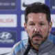 Simeone, durante la rueda de prensa de este miércoles. EFE/ J.J. Guillen