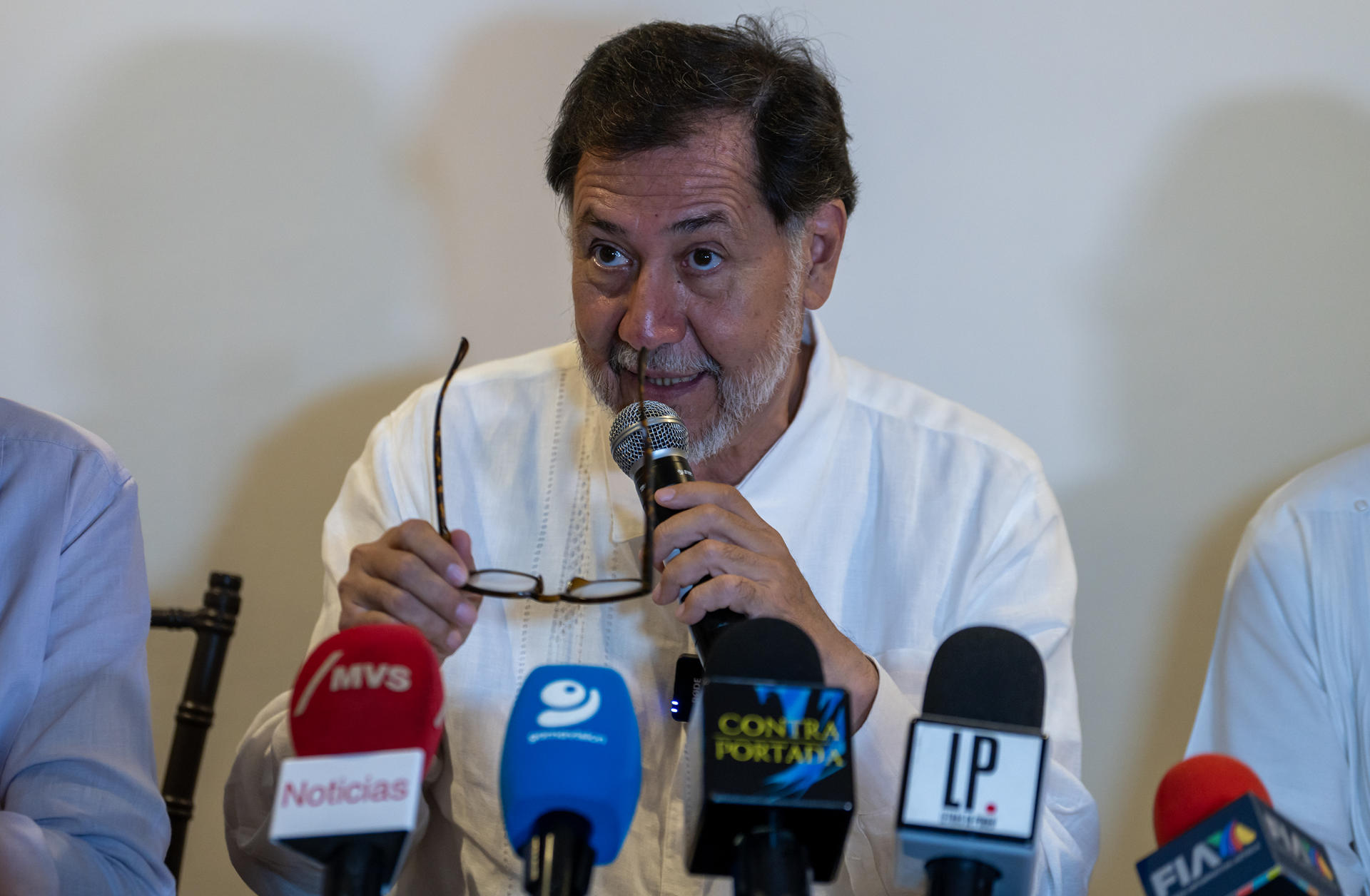 Foto de archivo de Gerardo Fernández Noroña, presidente del Senado mexicano. EFE/ Miguel Sierra