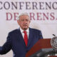 El presidente de México, Andrés Manuel López Obrador, habla durante su conferencia de prensa matutina este jueves, en Palacio Nacional en la Ciudad de México (México). EFE/ Mario Guzmán