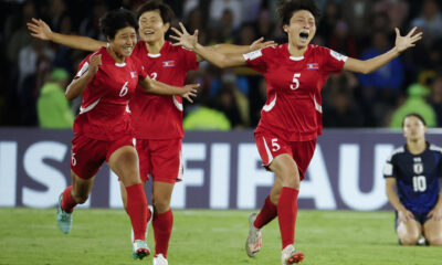 Jugadoras de Corea del Norte celebran al ganar la Copa Mundial Femenina sub-20. EFE/ Mauricio Dueñas Castañeda