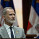 El rey Felipe VI asiste a la investidura de Luis Abinader como presidente de República Dominicana el pasado mes de agosto en el Teatro Nacional en Santo Domingo. EFE/ Orlando Barría