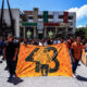 Familiares y amigos de los 43 estudiantes de Ayotzinapa, participan durante una manifestación este sábado en la ciudad de Chilpancingo en el estado de Guerrero (México). EFE/ David Guzmán.