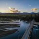 Fotografía fechada el 1 de marzo de 2024 de un atardecer en una zona de la ciudad de Malargüe (Argentina).EFE/Juan Ignacio Roncoroni