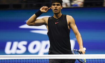 El tenista español Carlos Alcaraz durante el US Open. EFE/EPA/DANIEL MURPHY