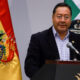 Fotografía de archivo del presidente de Bolivia, Luis Arce, durante un acto de posesión del nuevo ministro de Justicia y Transparencia Institucional, César Siles el 26 de septiembre en La Paz (Bolivia). EFE/ Gabriel Márquez