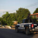 Fotografía de archivo del 13 de octubre de 2021 de vehículos de la policía en rondas de vigilancia, en el municipio de Aguililla en el estado de Michoacán (México). EFE/Iván Villanueva