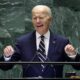 El presidente de Estados Unidos, Joe Biden, habla durante el debate general del 79º periodo de sesiones de la Asamblea General de las Naciones Unidas en la Sede de las Naciones Unidas en Nueva York, Nueva York, EE.UU. EFE/JUSTIN LANE