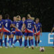 Jugadoras de Estados Unidos celebran un gol en un partido del grupo C de la Copa Mundial Femenina sub-20. EFE/ Carlos Ortega