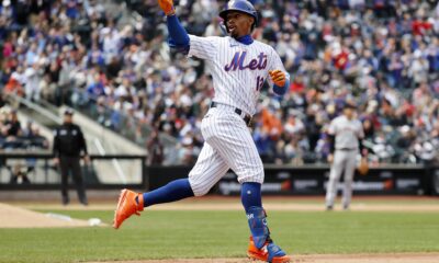 Fotografía de archivo del paracortos puertorriqueño de los Mets de Nueva York. EFE/JASON SZENES