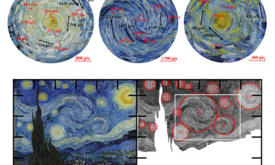 El análisis científico del cuadro La noche estrellada de Vincent van Gogh ha revelado una profunda comprensión atmosférica por parte del pintor, de quien los físicos han alabado su "intuición innata para captar el dinamismo del cielo y sus turbulencias.
CRÉDITO Yinxiang Ma