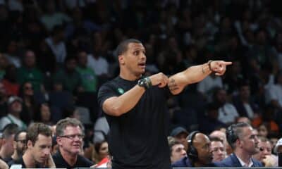 Joe Mazzulla, entrenador de los Boston Celtics. EFE/EPA/ALI HAIDER