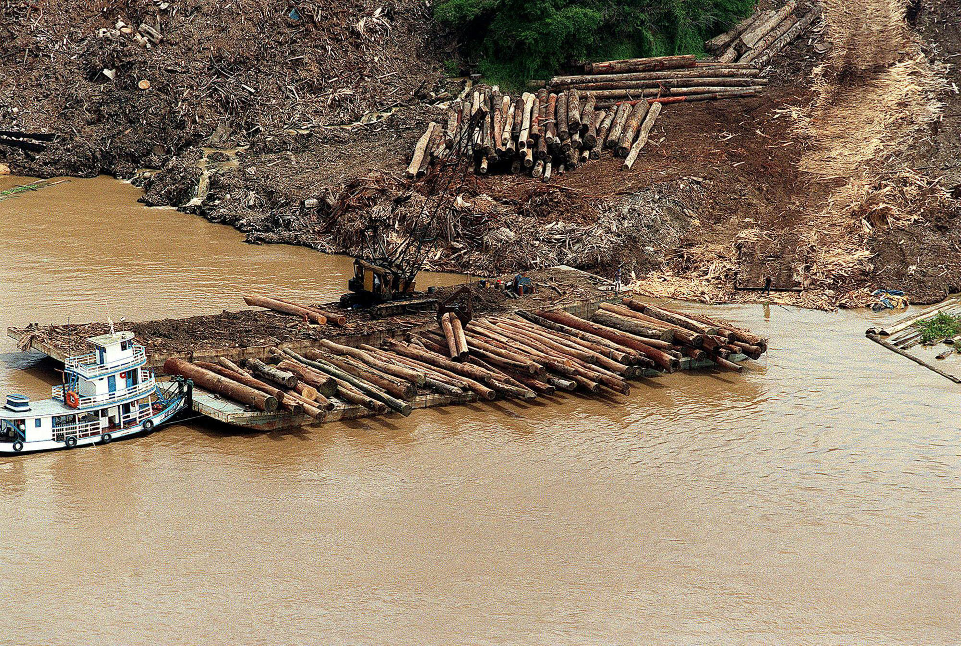 Fotografía de deforestación en Brasil. EFE/Marcelo Sayão