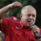 Fotografía de archivo del 17 de agosto de 2024 del primer vicepresidente del Partido Socialista Unido de Venezuela (PSUV), Diosdado Cabello, hablando en una manifestación a favor del Gobierno, en Caracas (Venezuela). EFE/ Miguel Gutierrez