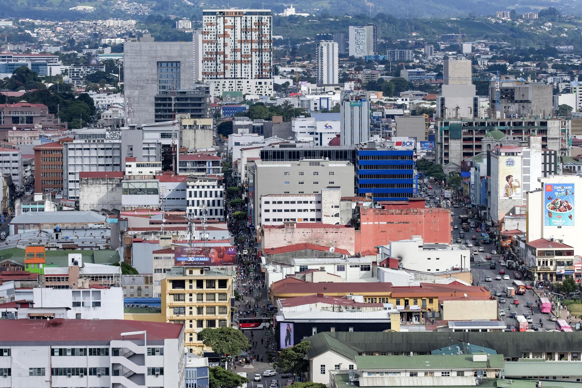 Fotografía de archivo que muestra una vista panorámica de San José, la capital de Costa Rica. EFE/Jeffrey Arguedas