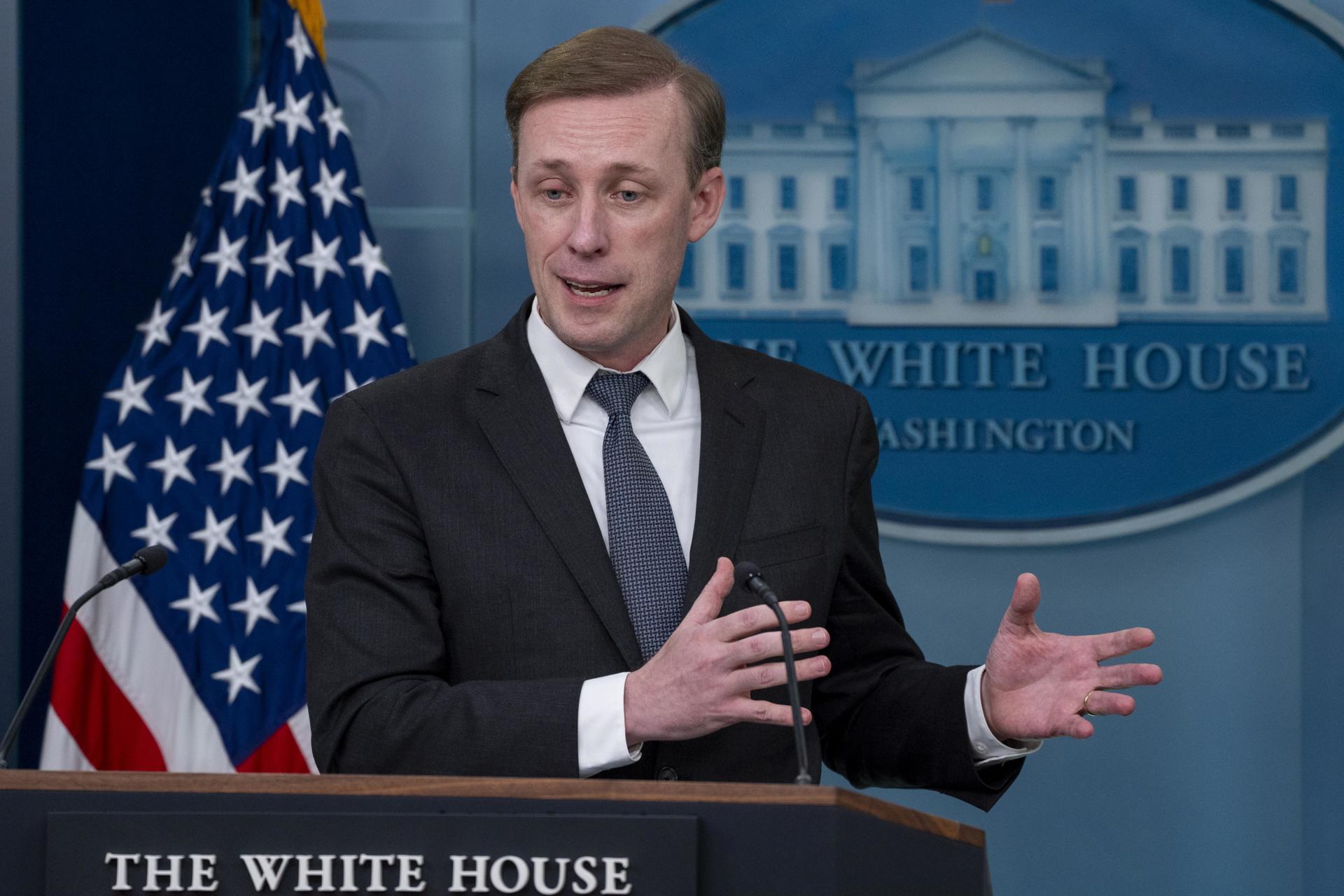 Fotografía de archivo del asesor de Seguridad de la Casa Blanca, Jake Sullivan. EFE/EPA/Ken Cedeno / POOL