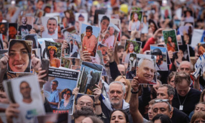 Personas se manifiestan en apoyo a Israel, este lunes en Buenos Aires (Argentina). EFE/ Juan Ignacio Roncoroni