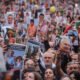 Personas se manifiestan en apoyo a Israel, este lunes en Buenos Aires (Argentina). EFE/ Juan Ignacio Roncoroni