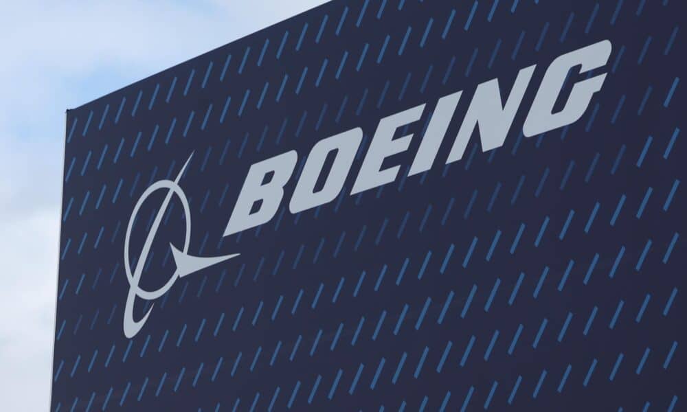 Imagen de archivo del logotipo de Boeing. EFE/EPA/Neil Hall