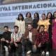 El elenco de la película mexicana 'Sujo' participa durante una rueda de prensa este sábado, en el Festival Internacional de Cine de Morelia (FICM), en el estado de Michoacán (México). EFE/ Iván Villanueva