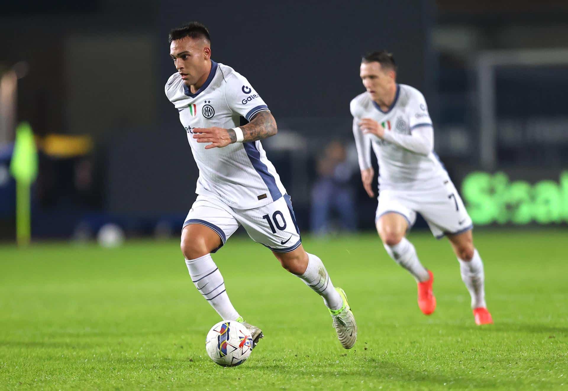 Lautaro Martínez, este miércoles frente al Empoli. EFE/EPA/CLAUDIO GIOVANNINI