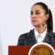 La presidenta de México, Claudia Sheinbaum, habla durante su conferencia de prensa matutina este lunes en Palacio Nacional de la Ciudad de México (México). EFE/Mario Guzmán