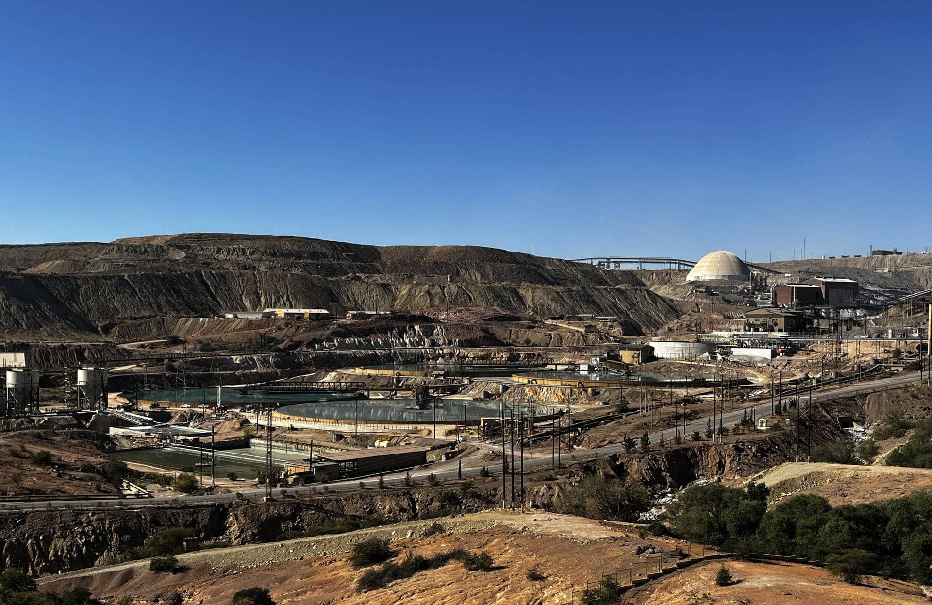 Fotografía general de la Mina Buenavista del Cobre en la ciudad de Cananea, estado de Sonora (México). Archivo. EFE/Daniel Sánchez