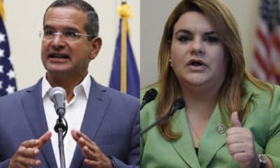 Combo de fotografías de archivo del gobernador de Puerto Rico, Pedro Pierluisi, y Jenniffer González, candidata a la gobernación por el Partido Nuevo Progresista (PNP) y simpatizante del expresidente y candidato republicano Donald Trump. EFE/Archivo