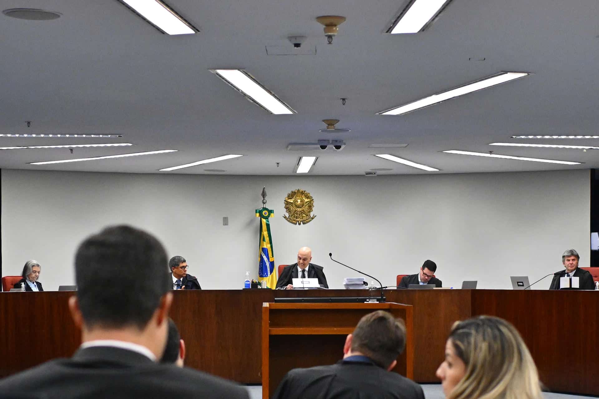 Foto de archivo del juicio por el caso de Marielle Franco, en Brasilia (Brasil). EFE/ Andre Borges