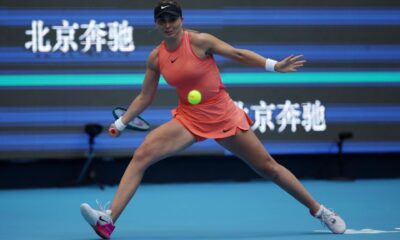 Paula Badosa durante el Abierto de China 2024. EFE/EPA/ANDRES MARTINEZ CASARES