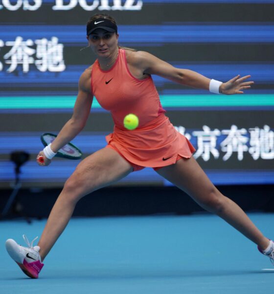 Paula Badosa durante el Abierto de China 2024. EFE/EPA/ANDRES MARTINEZ CASARES