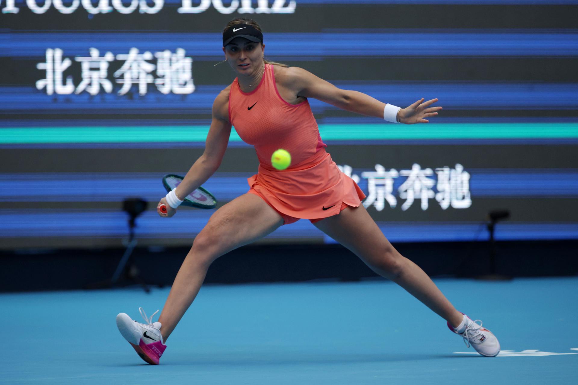 Paula Badosa durante el Abierto de China 2024. EFE/EPA/ANDRES MARTINEZ CASARES