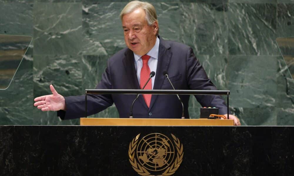 Fotografía del secretario general de la ONU, António Guterres. EFE/Justin Lane