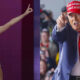 Combo de dos fotografías de archivo de la cantante estadounidense Taylor Swift (i) y el expresidente de los Estados Unidos Donald Trump. La inteligencia artificial (IA) está siendo una técnica de desinformación en las elecciones presidenciales de EE.UU. que va desde surrealistas imágenes de los dos candidatos a la Casa Blanca paseando por una playa agarrados de la mano a llamadas falsas que usaron la voz del presidente, Joe Biden, para instar a los demócratas a no votar. EFE/ ARCHIVO