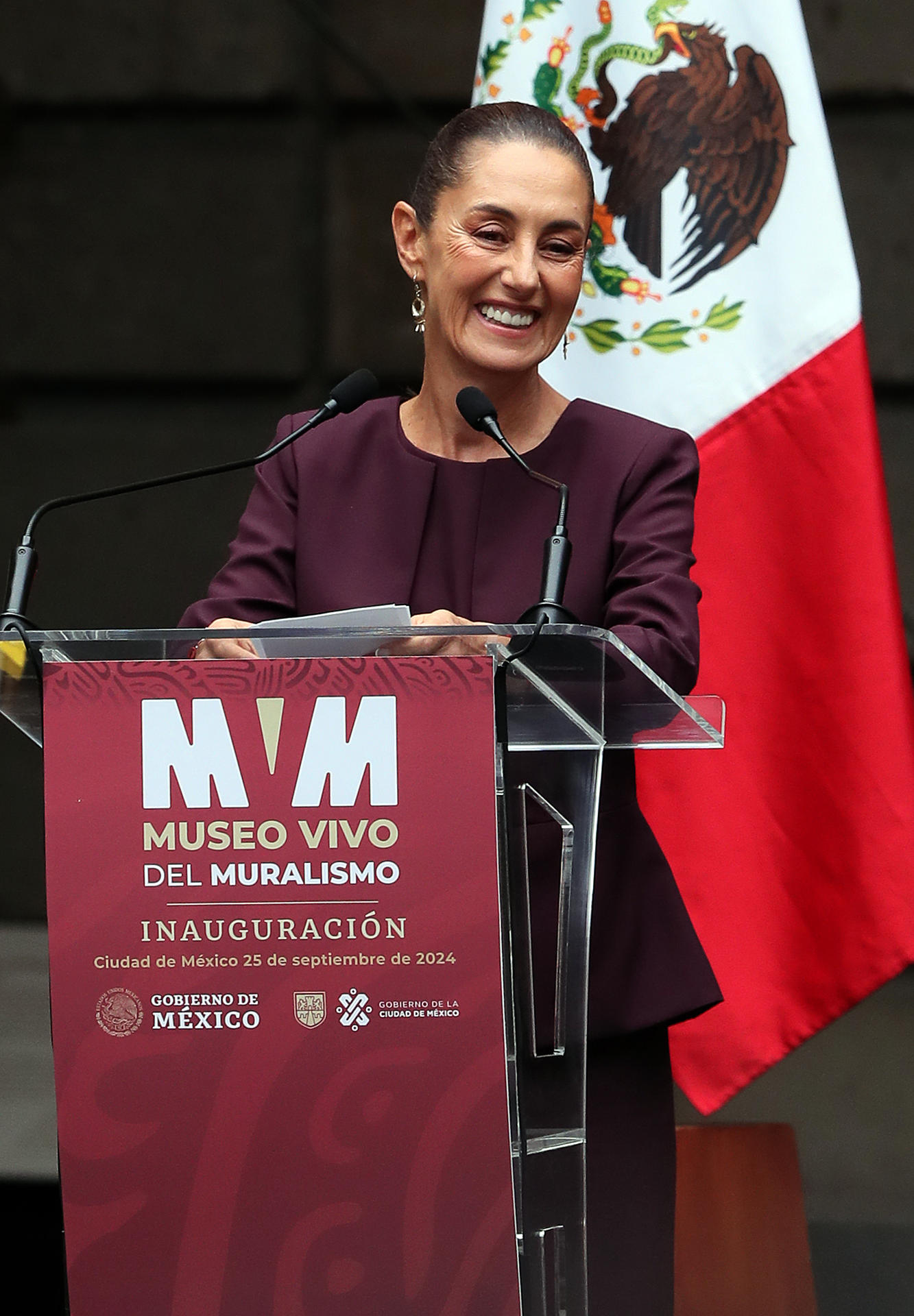 Imagen de archivo de la presidenta electa de México, Claudia Sheinbaum. EFE/Mario Guzmán