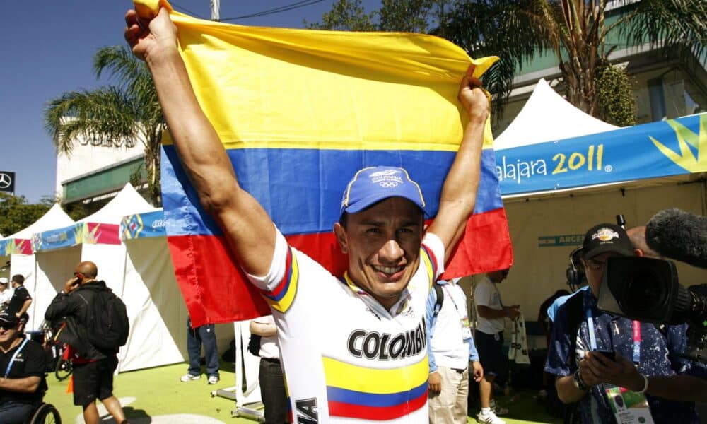 Fotografía de archivo del ciclista colombiano Marlon Pérez, asesinado el 3 de octubre de 2024. EFE/ Mario Castillo