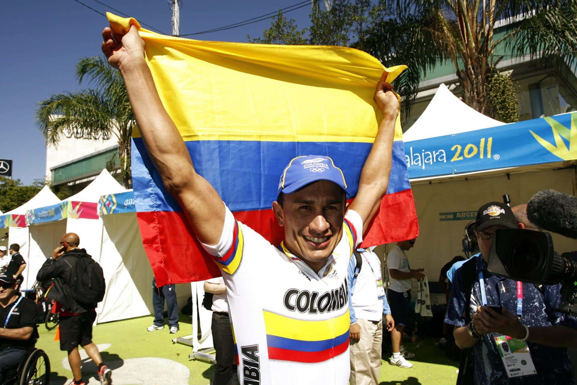 Fotografía de archivo del ciclista colombiano Marlon Pérez, asesinado el 3 de octubre de 2024. EFE/ Mario Castillo