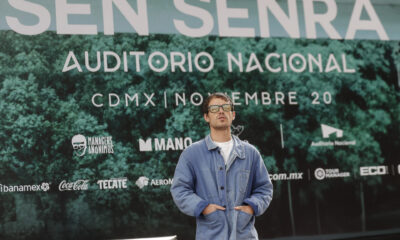 El músico español Sen Senra posa este martes durante una rueda de prensa en el Auditorio Nacional, en la Ciudad de México (México). EFE/Isaac Esquivel