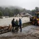 Fotografía de archivo que muestra casas derrumbadas y el río Bela desbordado después de fuertes lluvias en la ciudad de Jesenik, República Checa, el 16 de septiembre de 2024. EFE/EPA/MARTIN DIVISEK