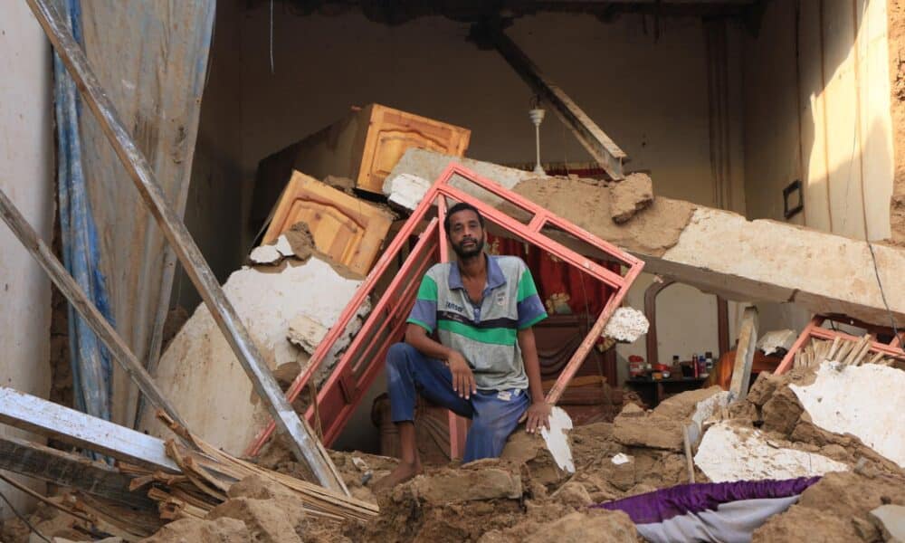 Imagen de archivo de los destrozos causados por las inundaciones. EFE/EPA/STR