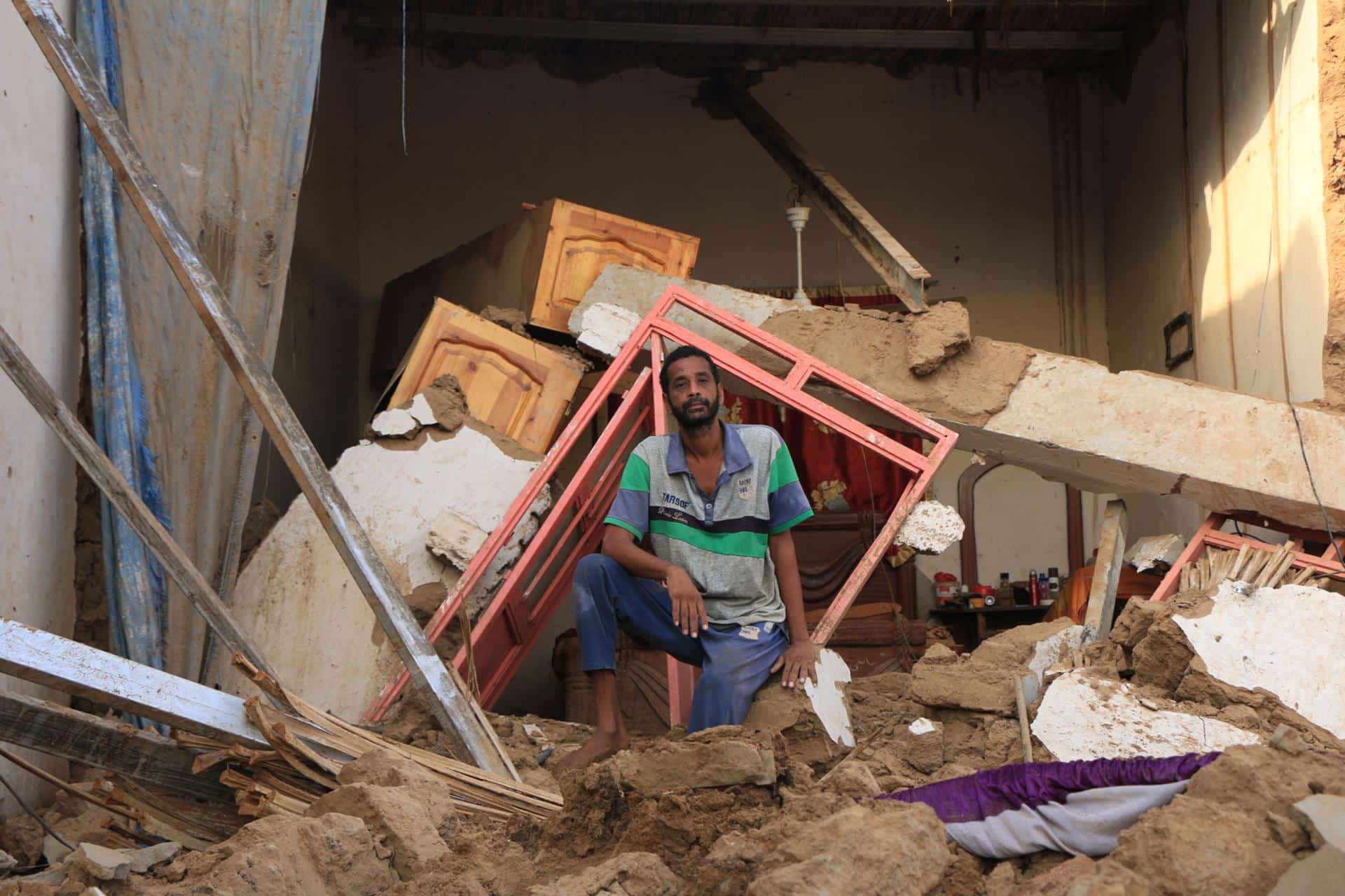 Imagen de archivo de los destrozos causados por las inundaciones. EFE/EPA/STR