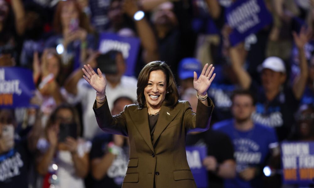 La vicepresidenta estadounidense y aspirante demócrata a la Casa Blanca, Kamala Harris. EFE/Caroline Brehman