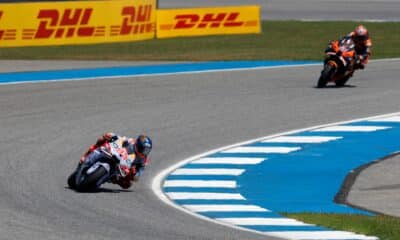 El español Marc Márquez, de Gresini Racing MotoGP, durante un entrenamiento este viernes en el GP de Tailandia. EFE/EPA/RUNGROJ YONGRIT